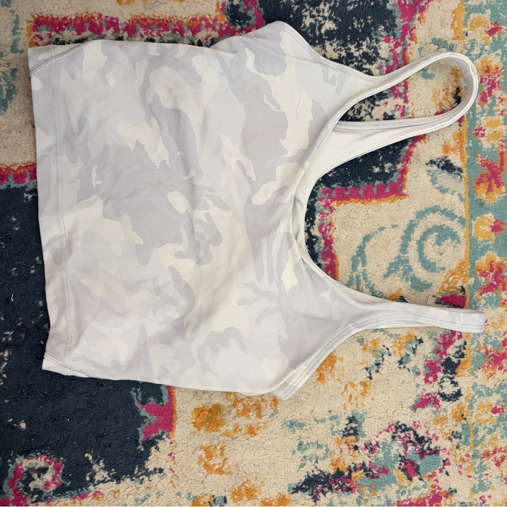 White Camouflage Lululemon Tank Top